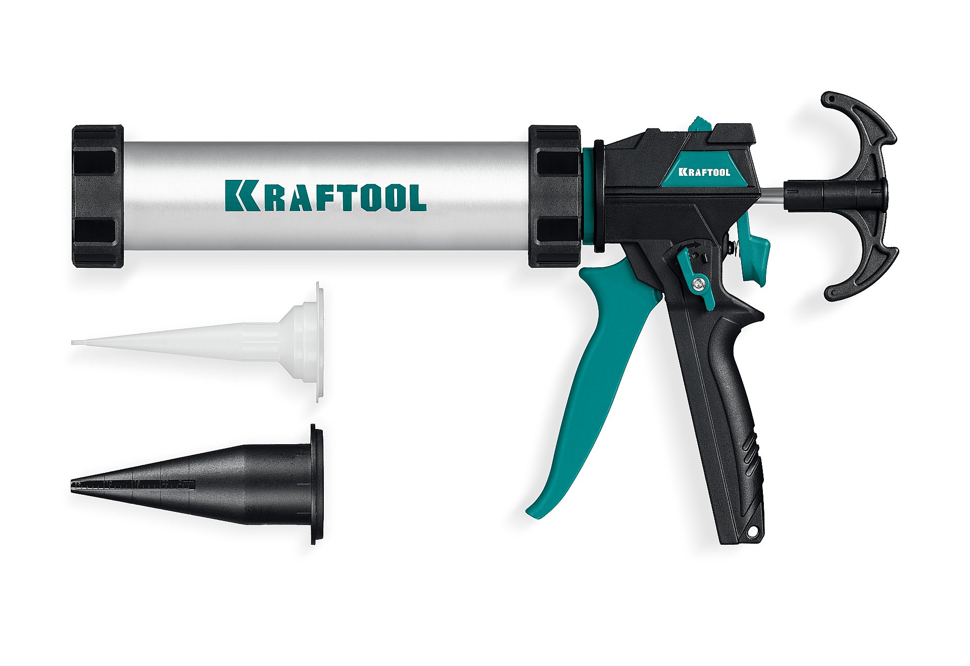 KRAFTOOL ULTRA 310 мл, прямой забор, регулировка силы давления, вариативная антикапельная система, закрытый пистолет для герметика (06677-31)