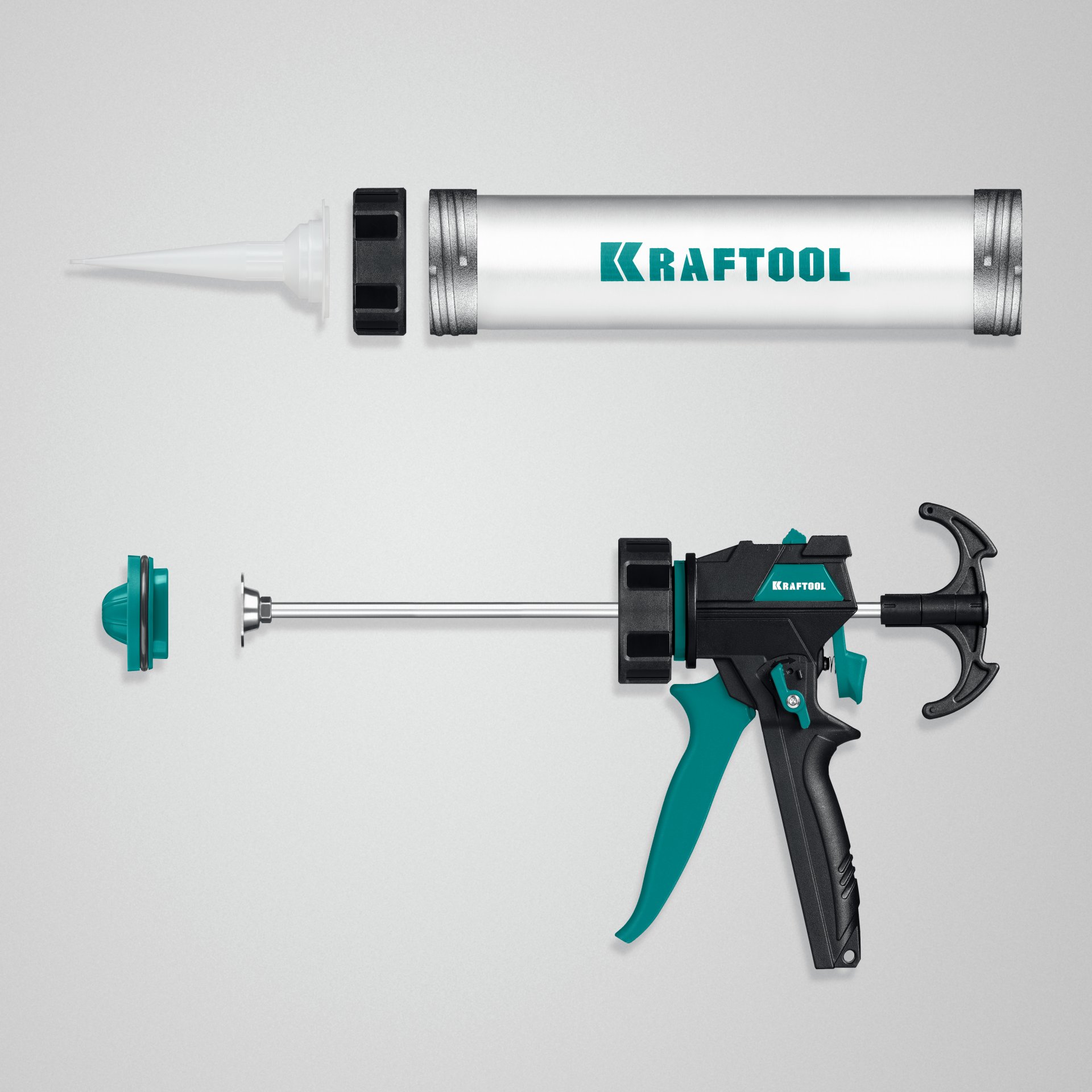KRAFTOOL ULTRA 310 мл, прямой забор, регулировка силы давления, вариативная антикапельная система, закрытый пистолет для герметика (06677-31) — фото 3