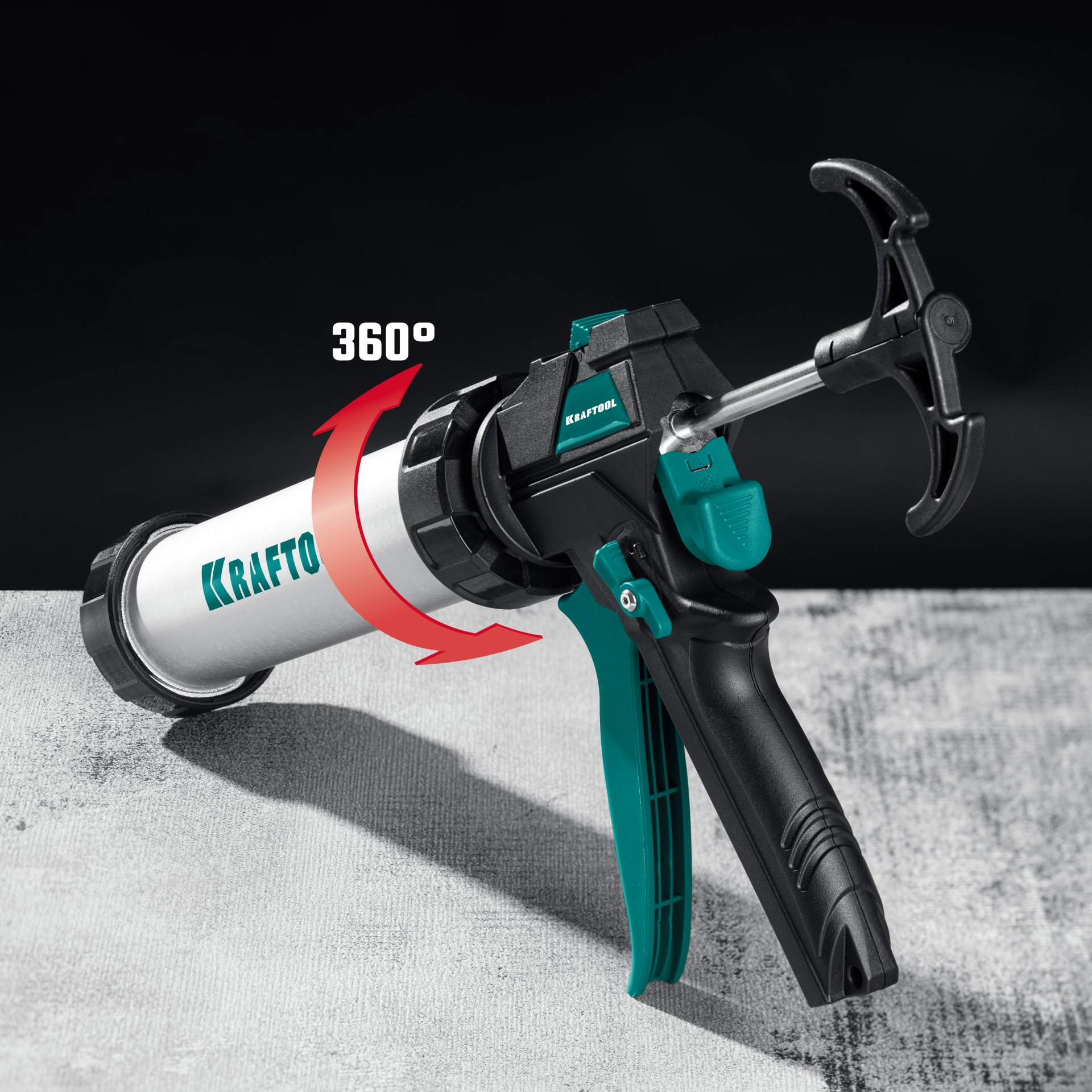 KRAFTOOL ULTRA 600 мл, прямой забор, регулировка силы давления, вариативная антикапельная система, закрытый пистолет для герметика (06677-60) — фото 5