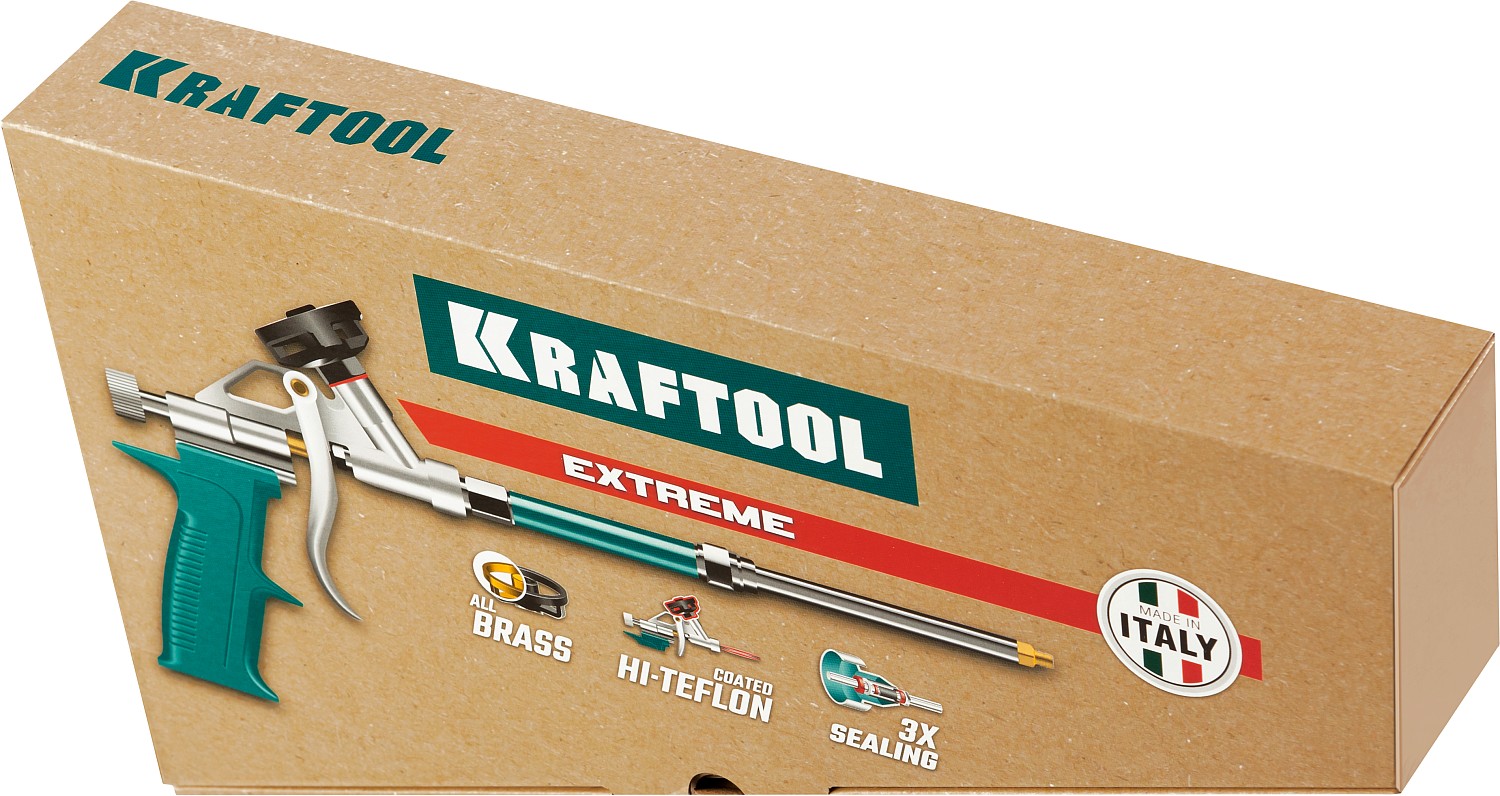 KRAFTOOL EXTREME, полностью разборный обслуживаемый пистолет для монтажной пены (06800) — фото 9