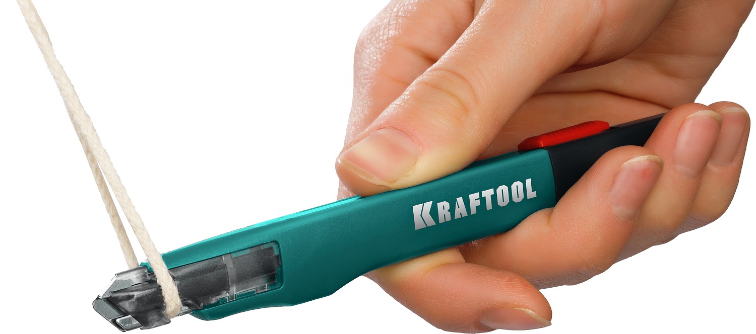 KRAFTOOL GRAND-9, 9 мм, нож для точного реза с автостопом (09192) — фото 3