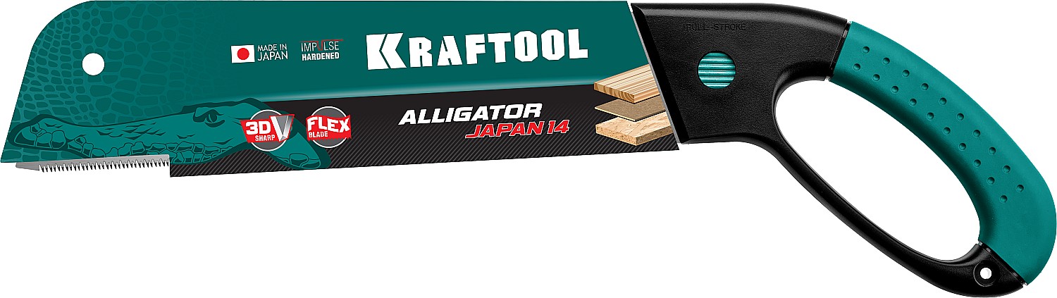 KRAFTOOL Alligator Japan 14, 300 мм, ножовка по дереву (1-15181-30-14) — фото 5