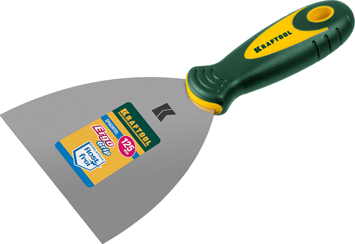 KRAFTOOL 125 мм, х-образное профилированное полотно, двухкомпонентная ручка, нержавеющий, шпатель (10035-125) — фото 3