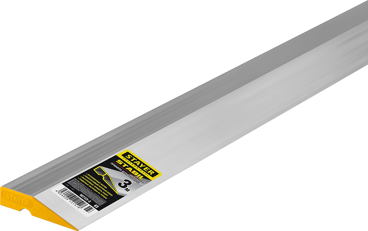 STAYER STABIL 3 м, правило алюминиевое, Professional (10723-3.0)