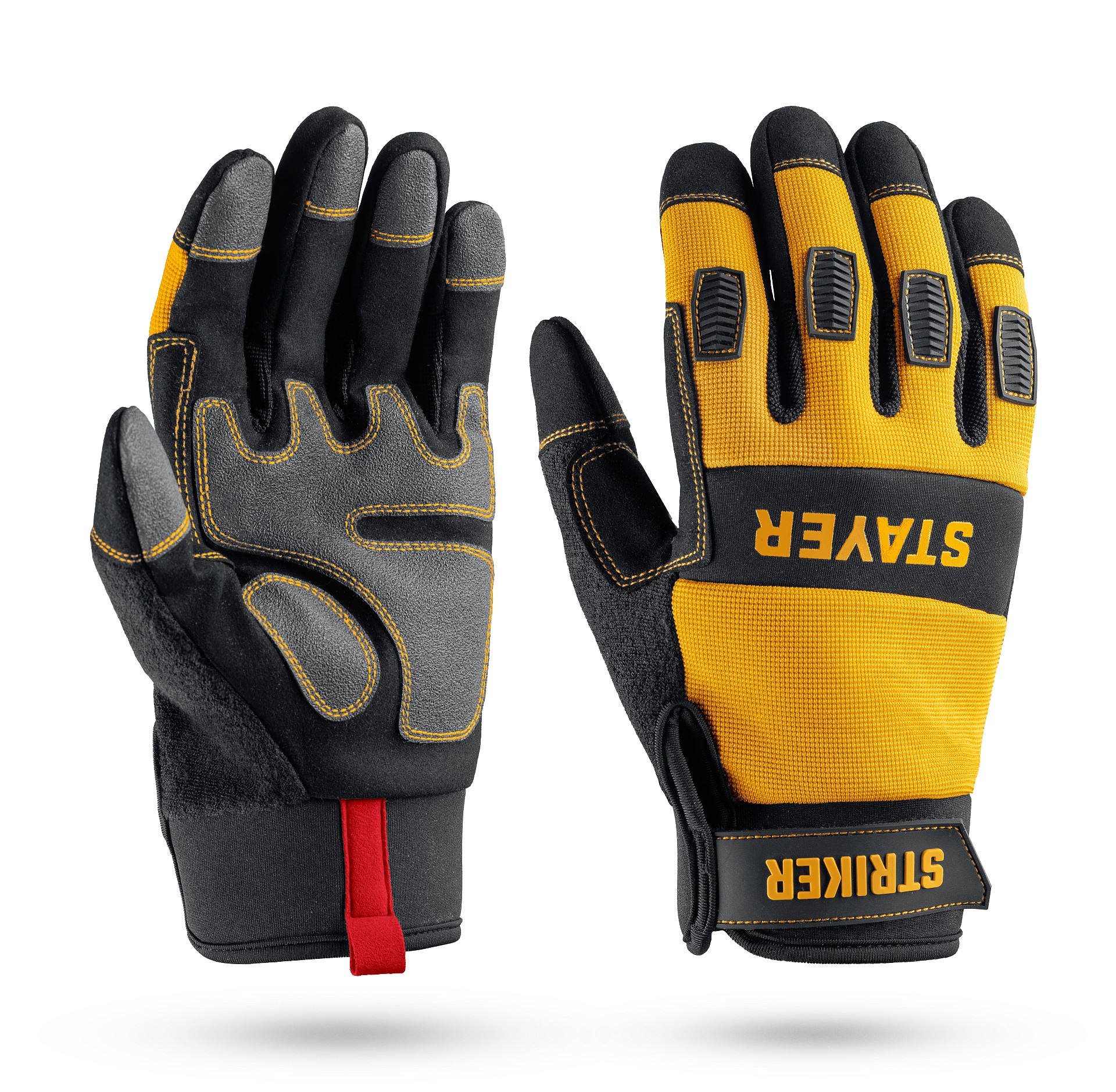 STAYER STRIKER р.XL (10), комбинированные перчатки для тяжелых механических работ (11410-XL)