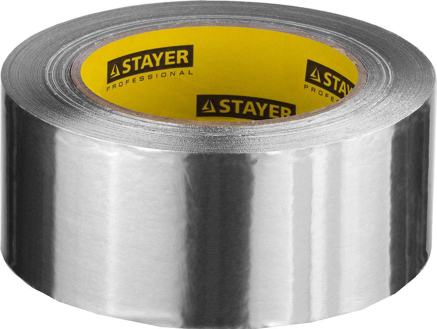 STAYER ProTape, 75 мм, 50 м, до 120 °С, самоклеящаяся алюминиевая лента, Professional (12268-75-50) — фото 2