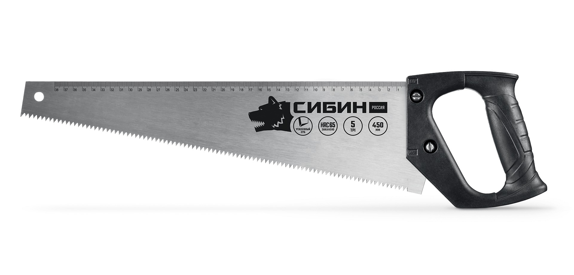 СИБИН БЫСТРЫЙ РЕЗ 450 мм, ножовка по дереву (15053-45)