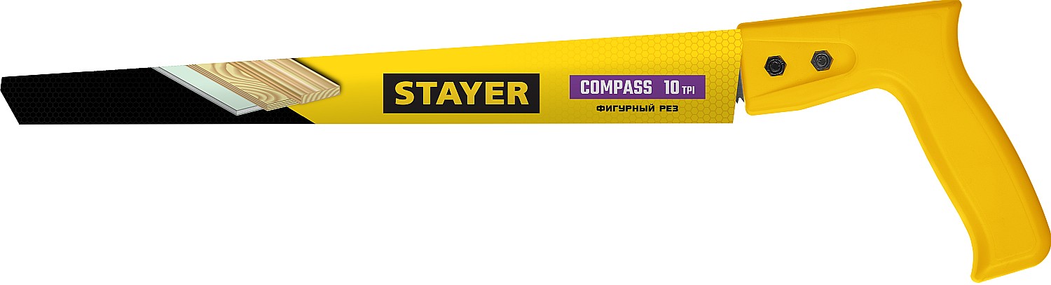 STAYER Compass, 300 мм, выкружная мини-ножовка (1518) — фото 2