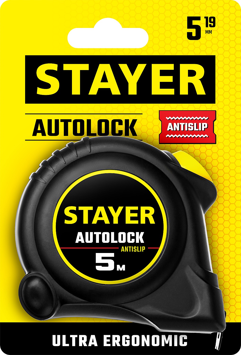 STAYER AutoLock, 5 м х 19 мм, рулетка с автостопом (2-34126-05-19) — фото 5
