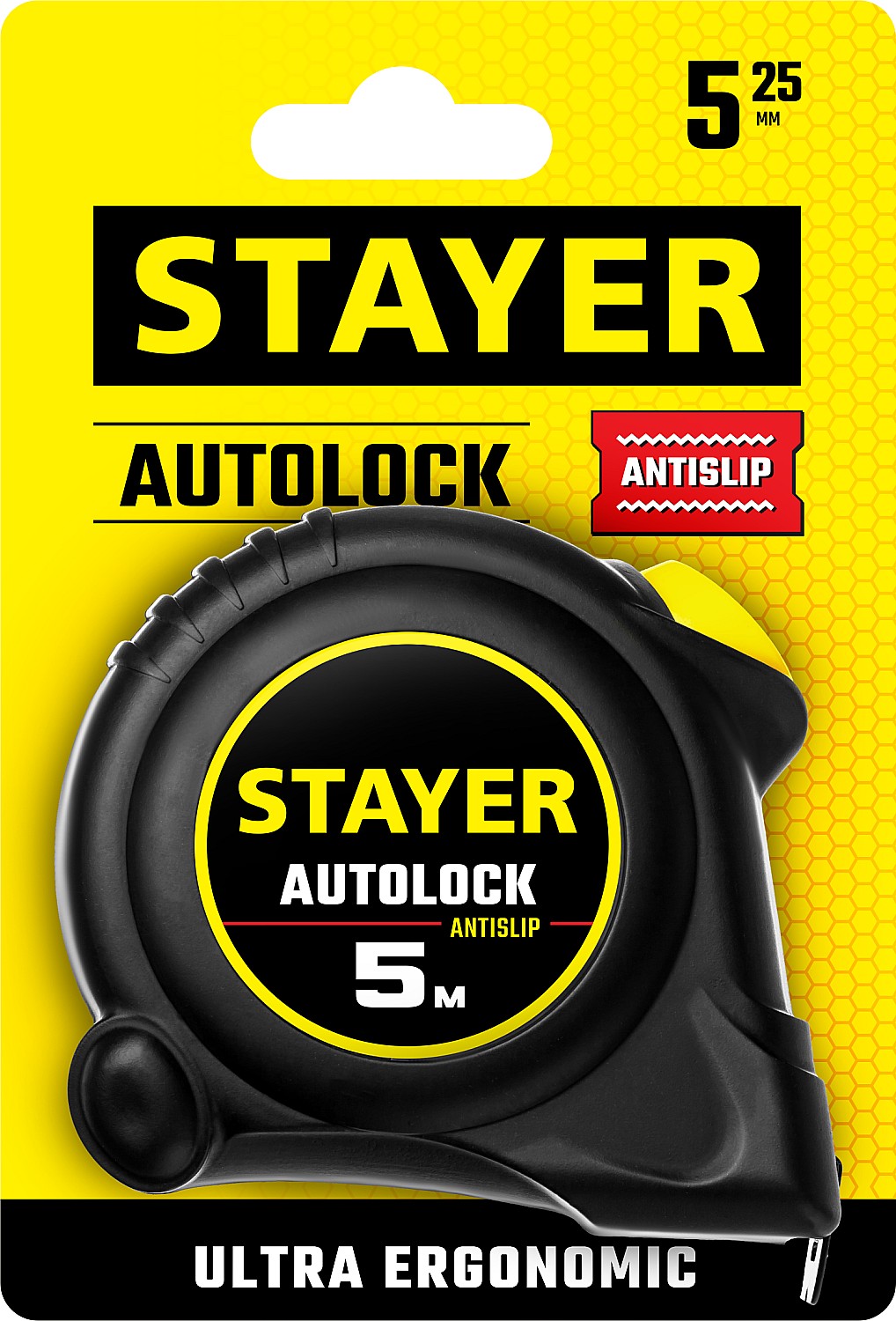 STAYER AutoLock, 5 м х 25 мм, рулетка с автостопом (2-34126-05-25) — фото 5