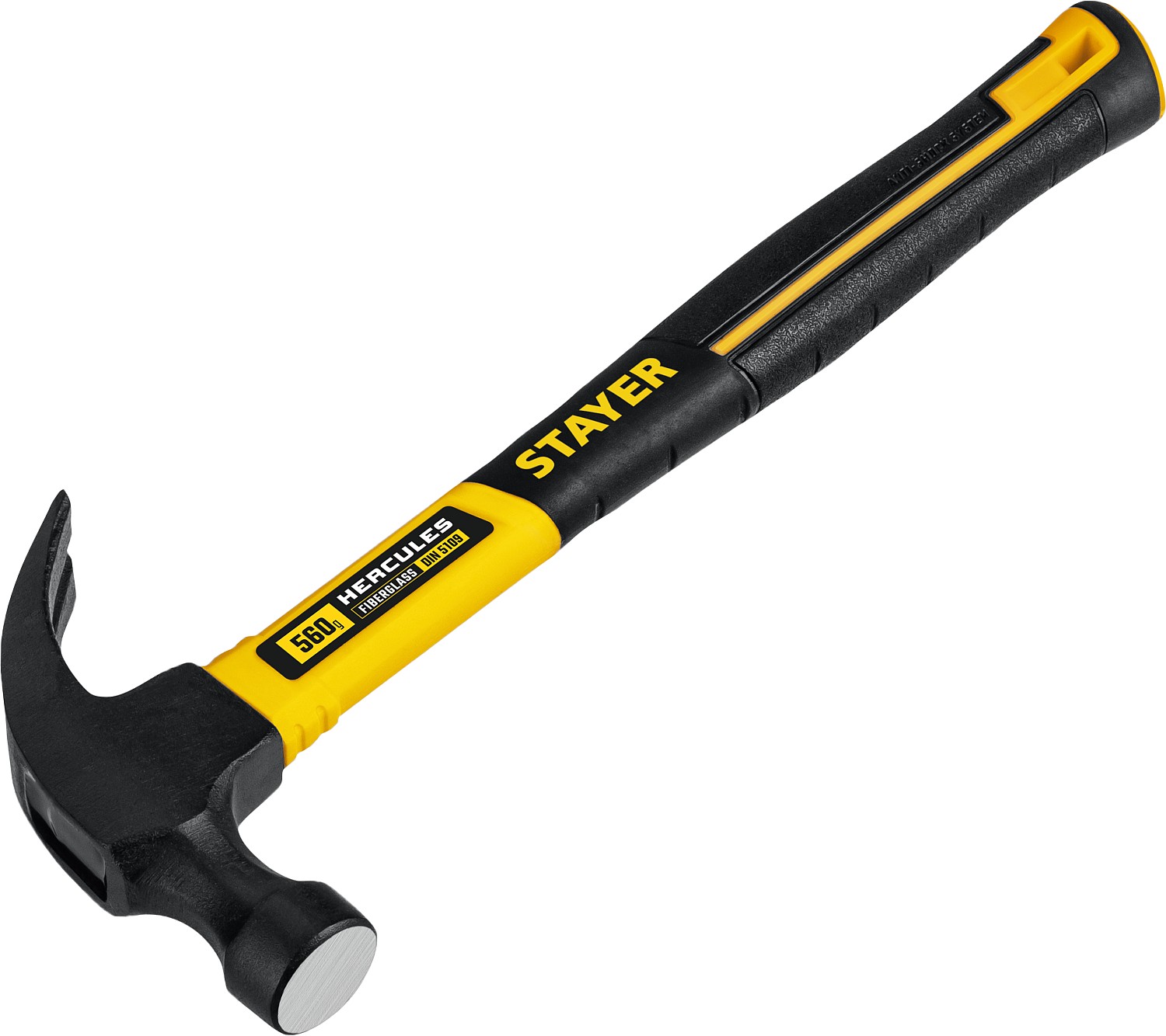 STAYER Hercules, 560 г, молоток-гвоздодёр столярный с фиберглассовой рукояткой, Professional (2026-560) — фото 3