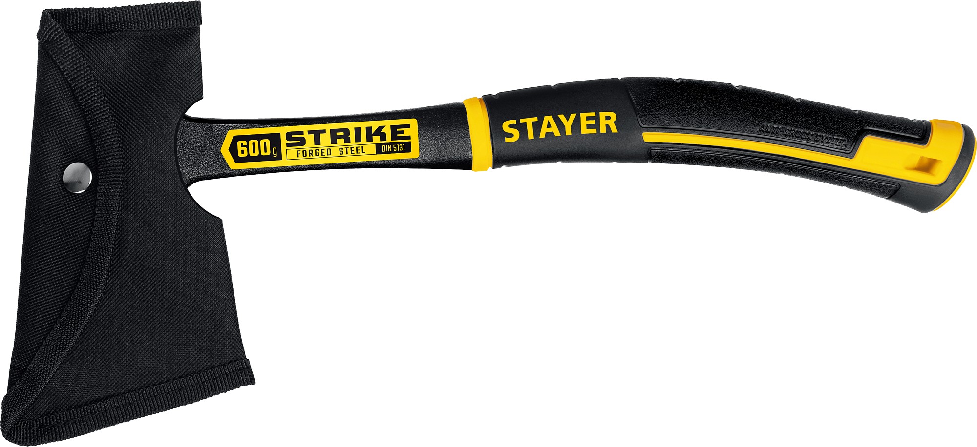 STAYER STRIKE, 600/850 г, 330 мм, цельнометаллический топор, Professional (2065-06) — фото 4