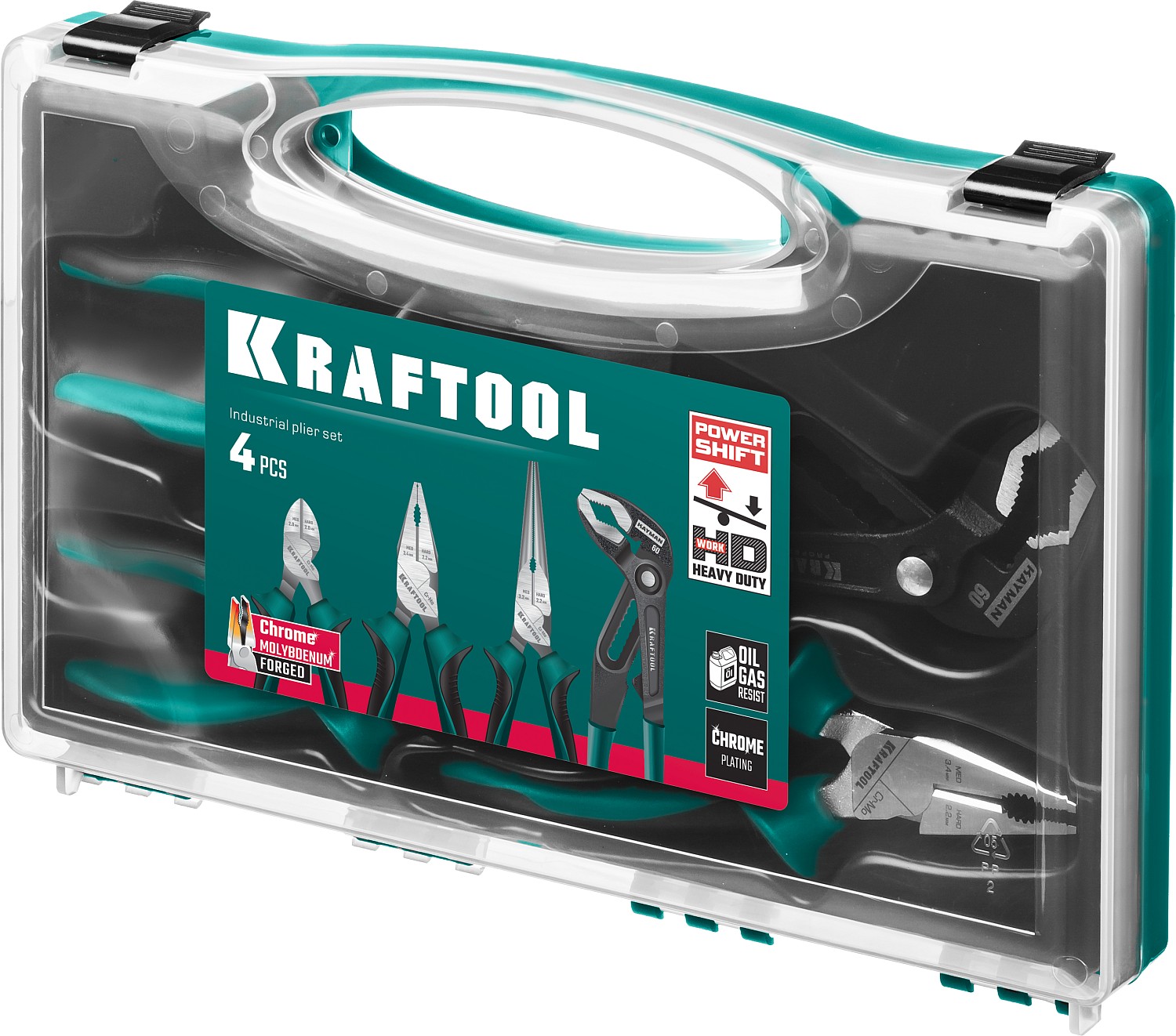 KRAFTOOL 4 предм., набор губцевого инструмента (22012) — фото 12