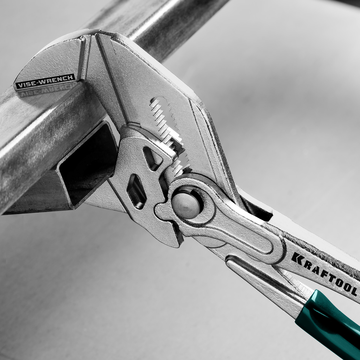 KRAFTOOL Vise-Wrench, 250 мм, клещи переставные-гаечный ключ (22065) — фото 12