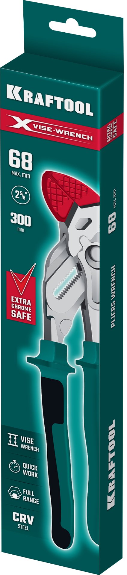 KRAFTOOL Vise-Wrench X 300 мм, Клещи переставные-гаечный ключ (22069) — фото 13