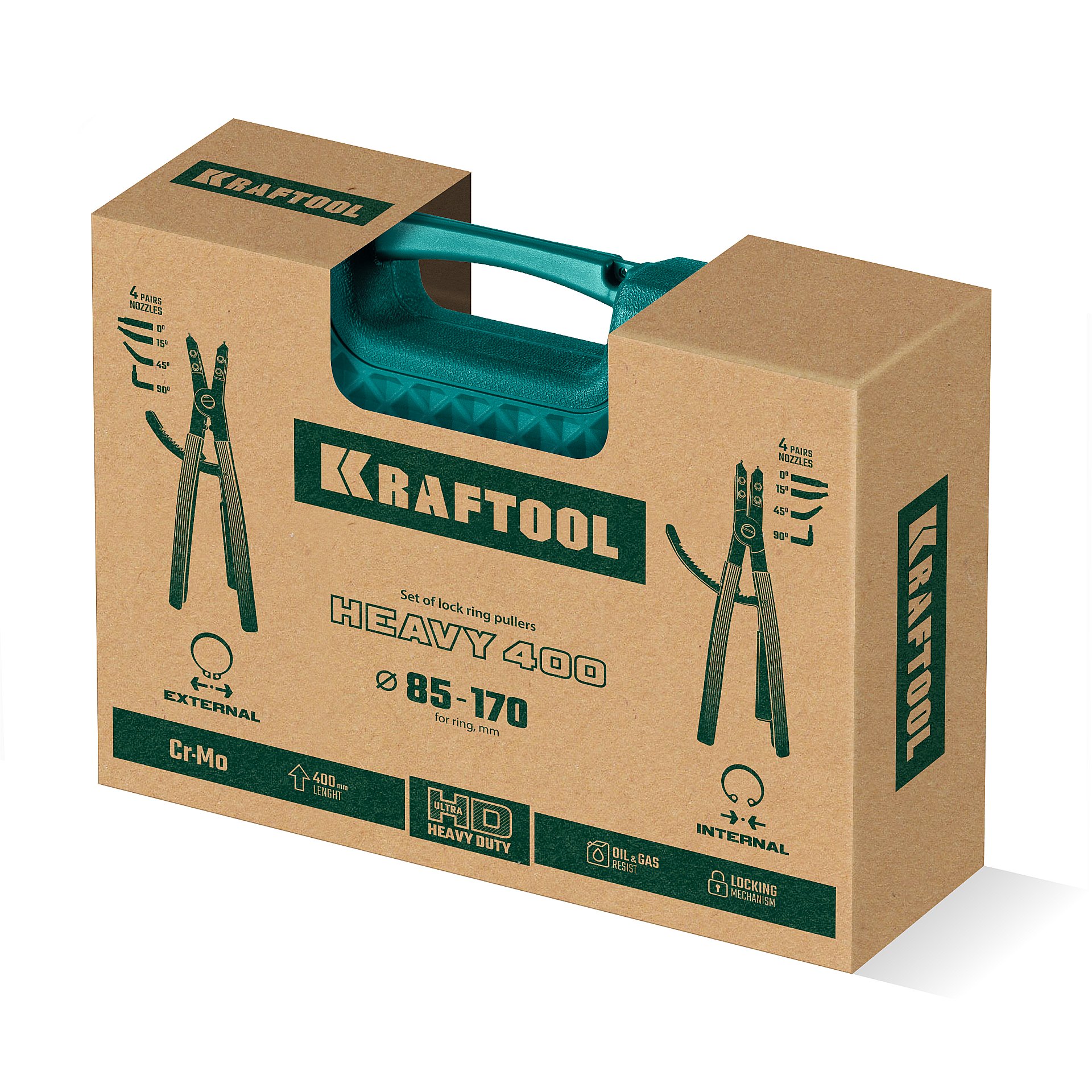 KRAFTOOL HEAVY 400 внешний/внутренний, съемник стопорных колец (22815) — фото 5