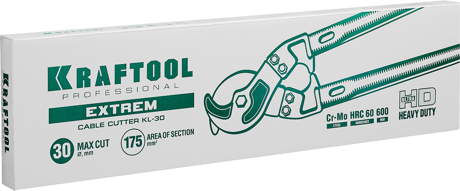 KRAFTOOL Extrem KL-30, кабелерез (23349-30)+N1237:O1249O1236:O1249 — фото 5