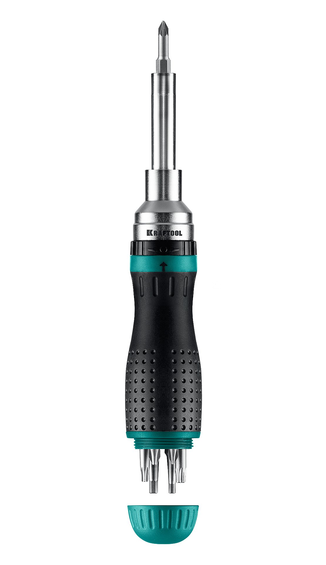 KRAFTOOL 19-в-1 KraftMax 19, Реверсивная отвертка с битами (25862)