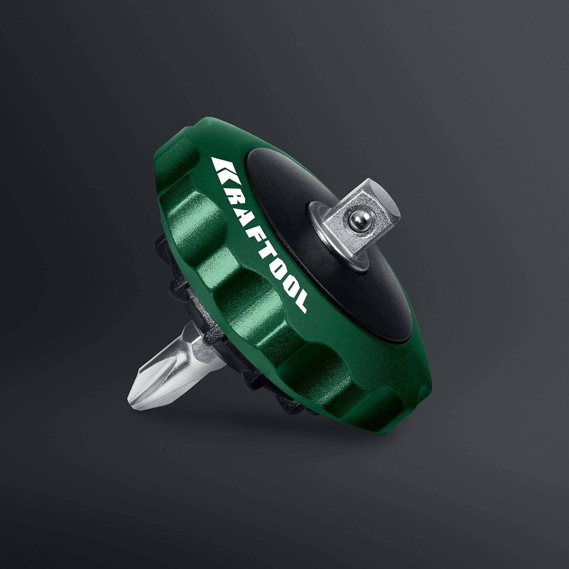 KRAFTOOL SPACE Ratchet суперкомпактная реверсивная трещотка для бит и головок (25890) — фото 4