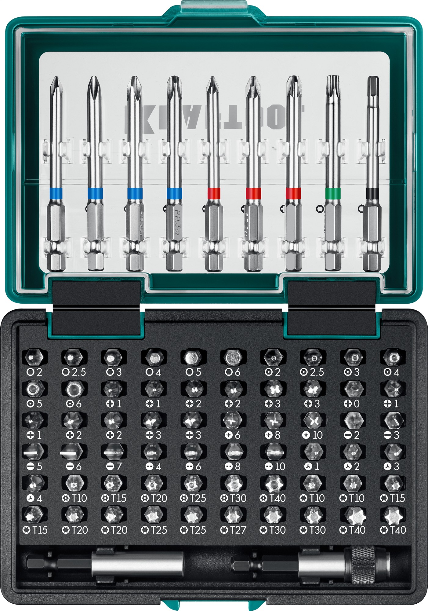 KRAFTOOL C-Drive 71, 71 шт, набор многофункциональных бит (26067-H71) — фото 2