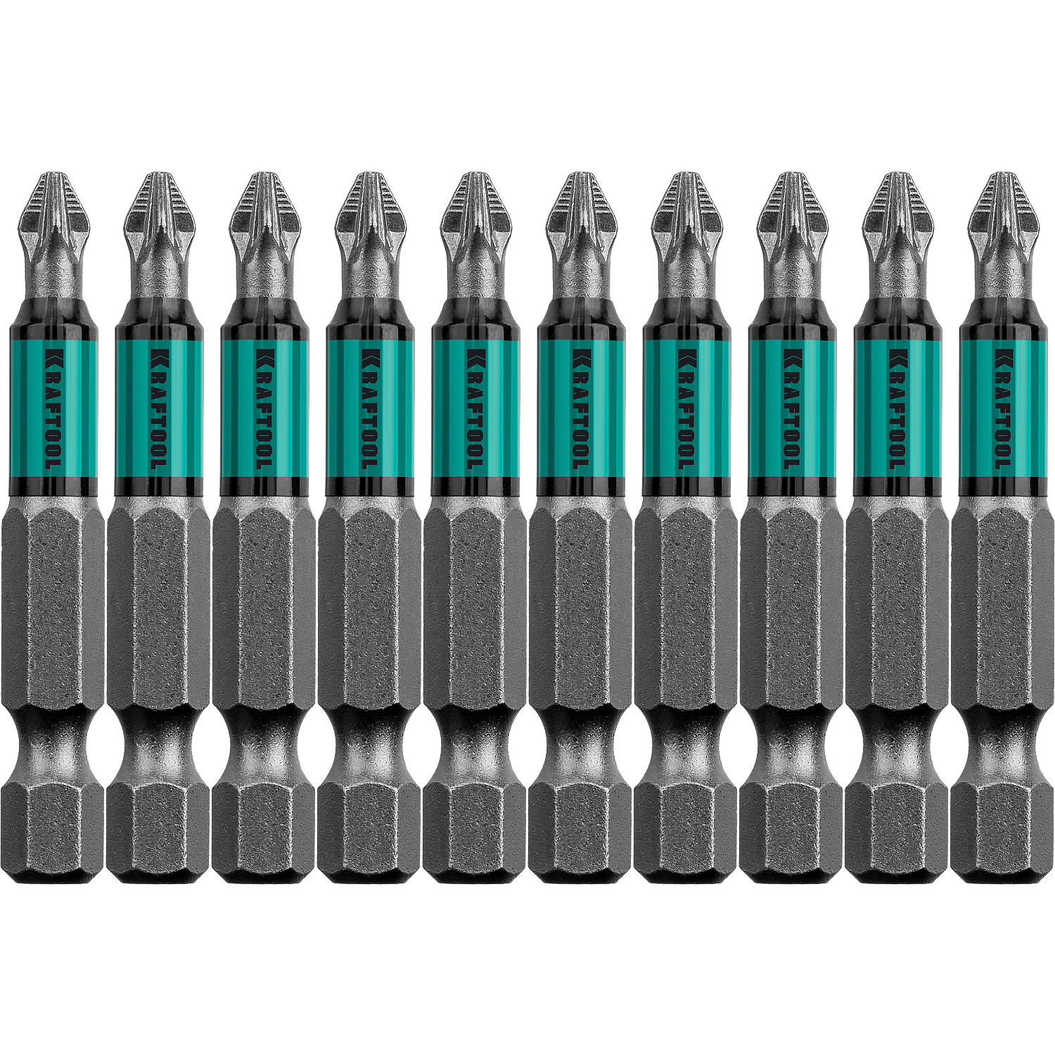 KRAFTOOL Optimum PZ2, 50 мм, 10 шт, биты (26124-2-50-10)