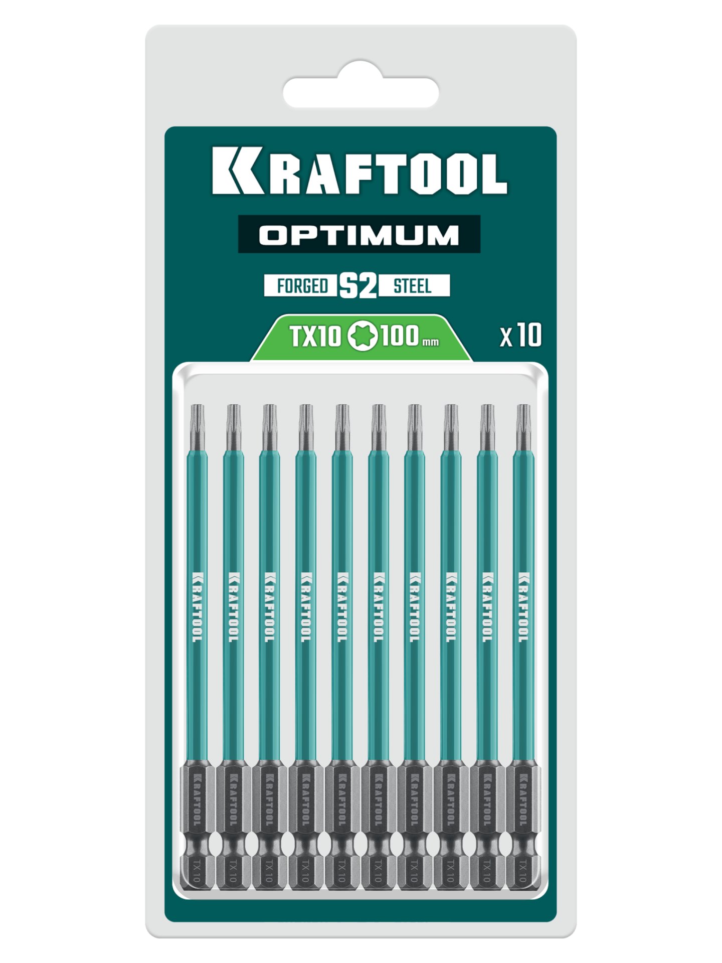KRAFTOOL OPTIMUM TX 10, 100 мм, 10 шт, биты (26126-10-100-S10) — фото 2