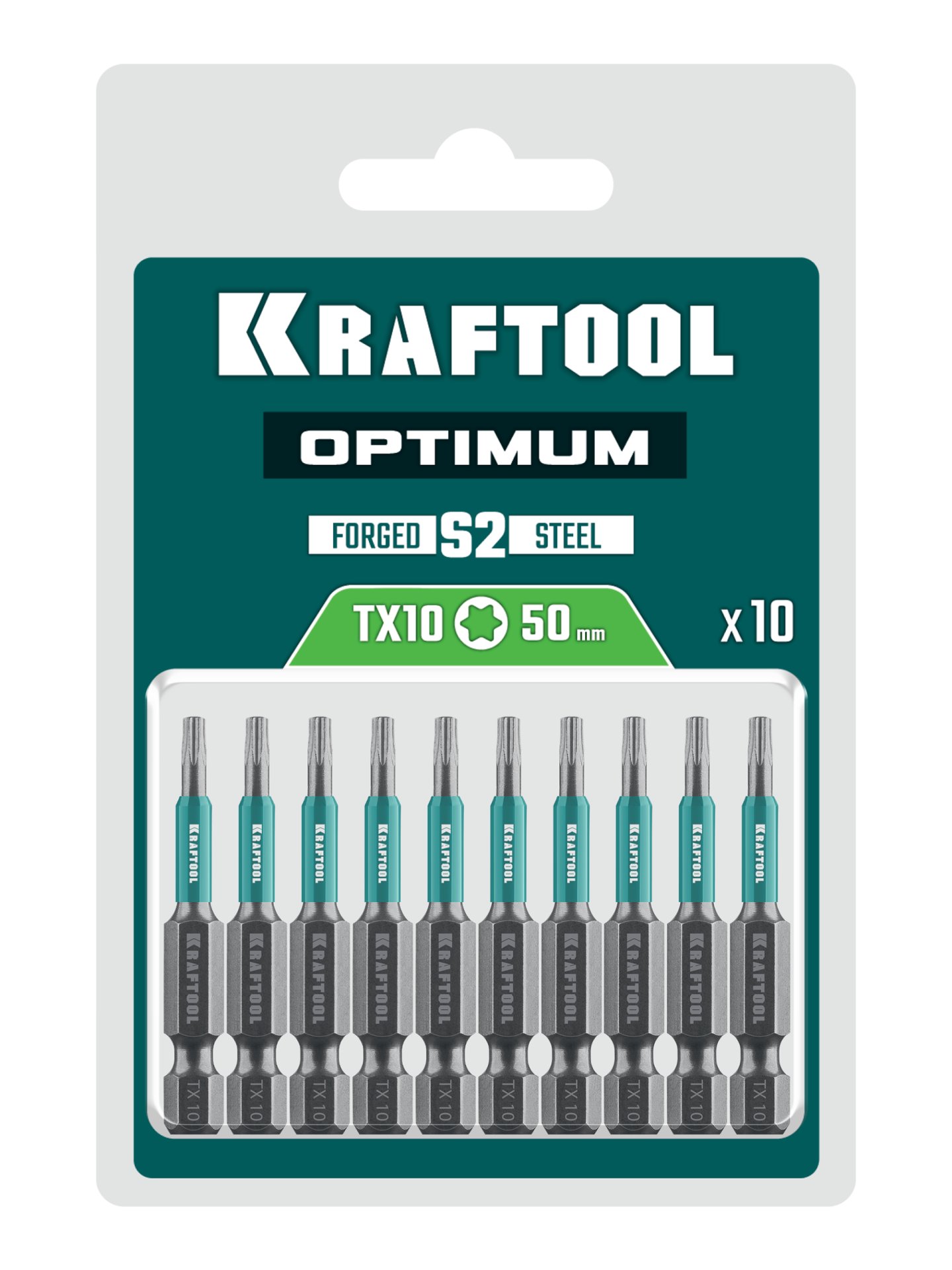 KRAFTOOL OPTIMUM TX 10, 50 мм, 10 шт, биты (26126-10-50-10) — фото 2