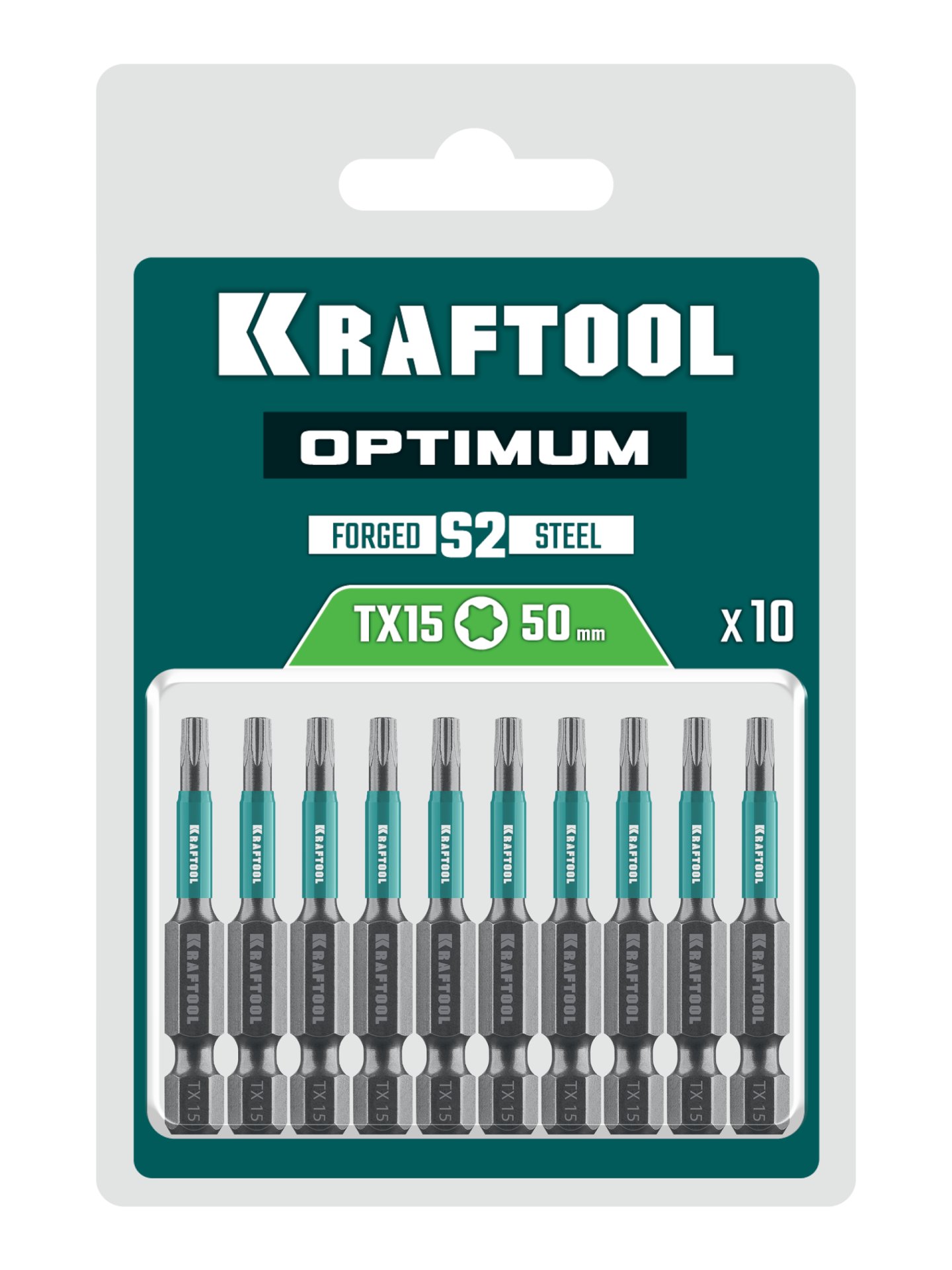 KRAFTOOL OPTIMUM TX 15, 50 мм, 10 шт, биты (26126-15-50-10) — фото 2