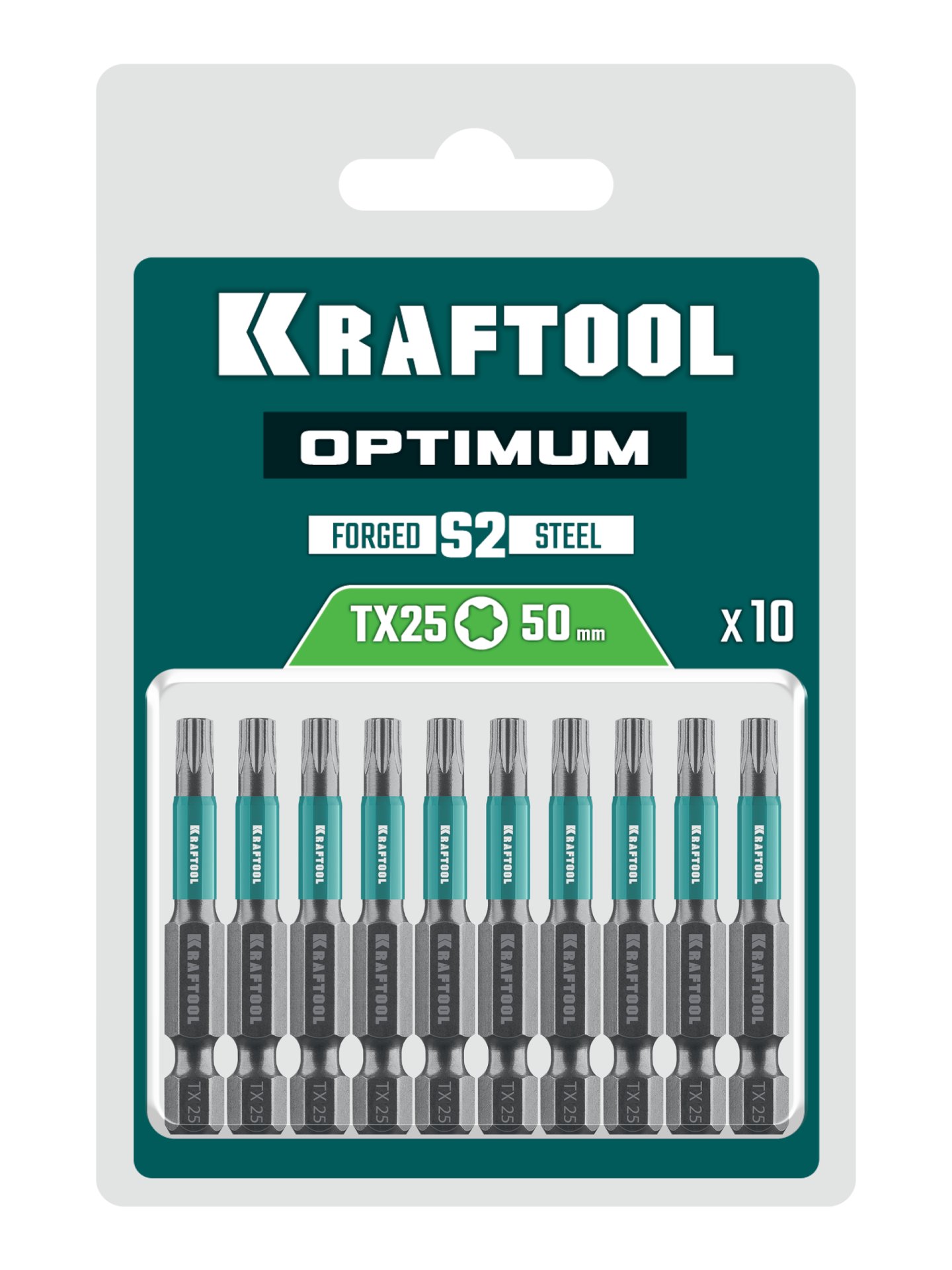 KRAFTOOL OPTIMUM TX 25, 50 мм, 10 шт, биты (26126-25-50-10) — фото 2