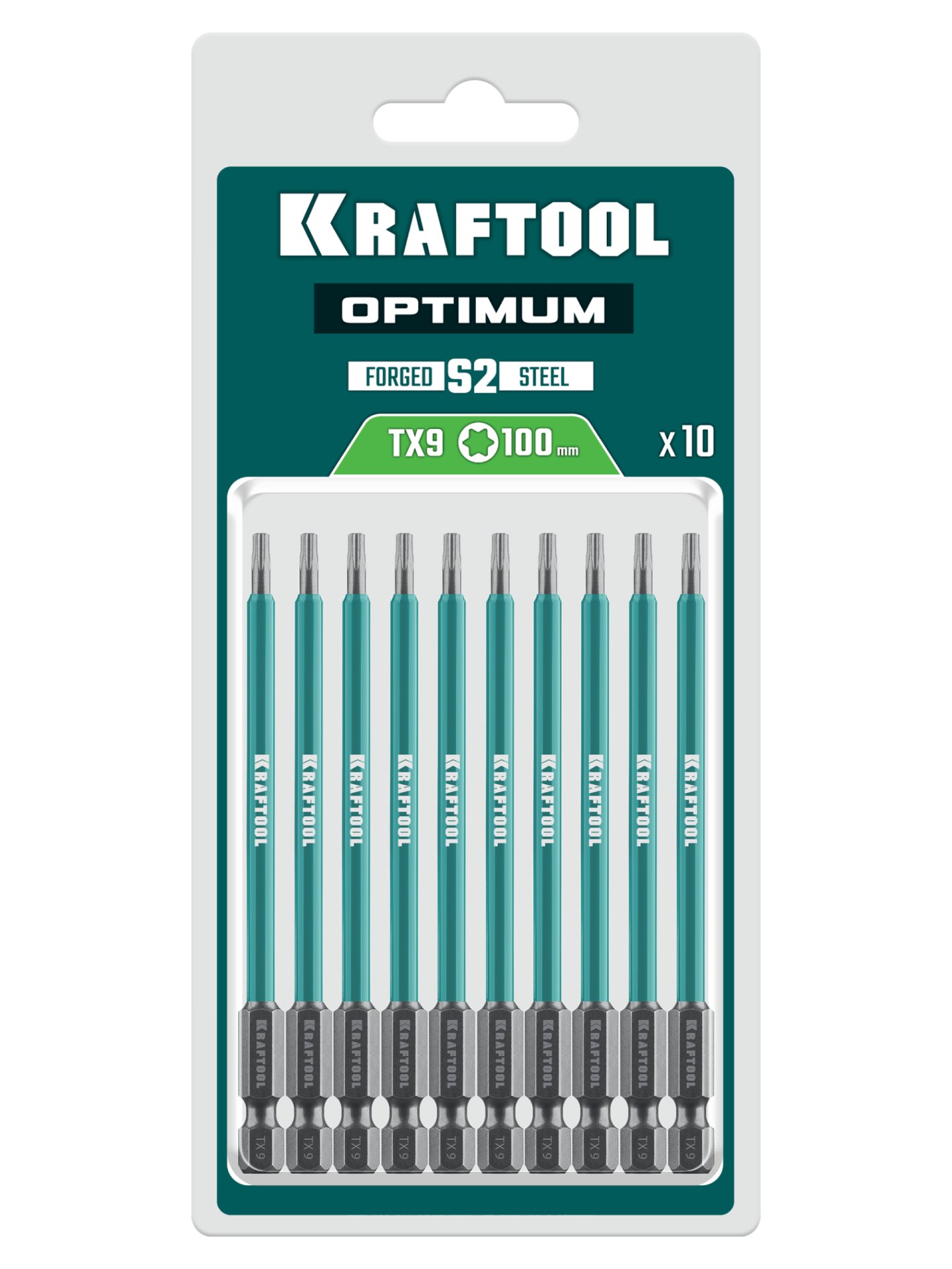 KRAFTOOL OPTIMUM TX 9, 100 мм, 10 шт, биты (26126-9-100-S10) — фото 2