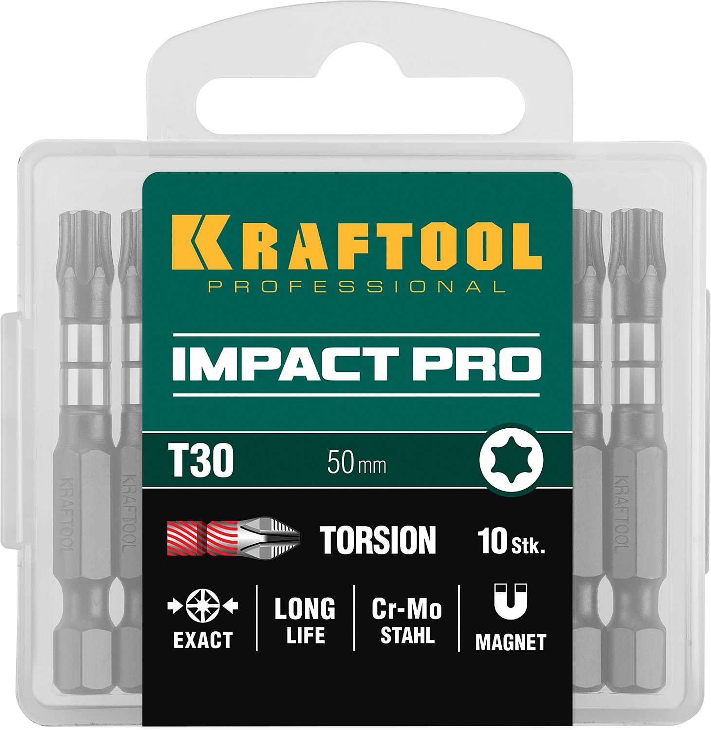 KRAFTOOL Impact TX30, 50 мм, 10 шт, ударные биты (26195-30-50-S10) — фото 5