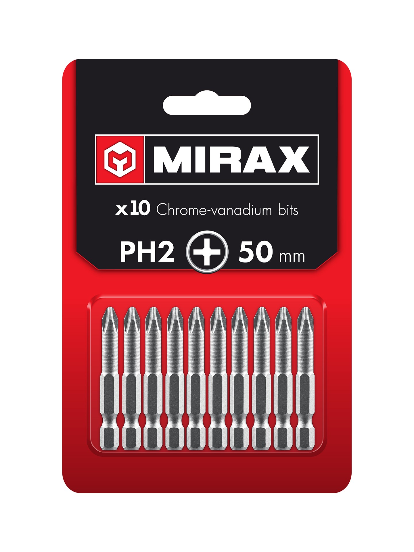 MIRAX PH2, 50 мм, 10 шт, биты (26271-2-50-10)