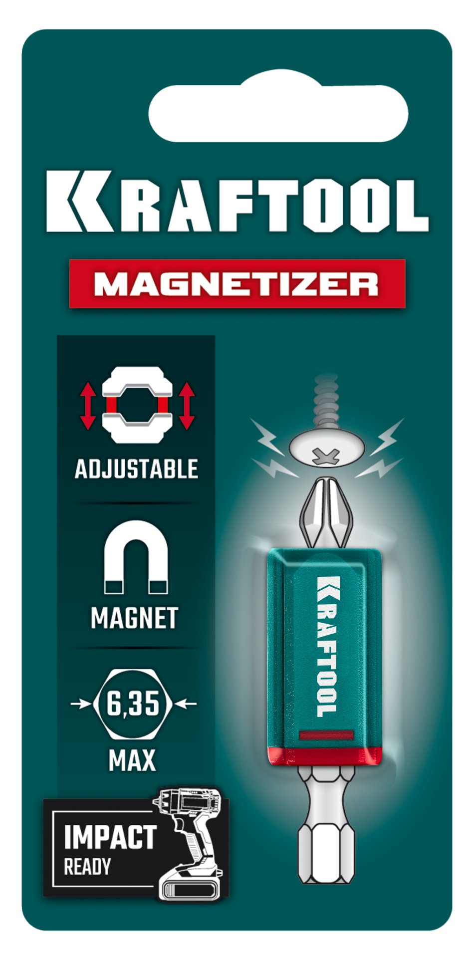 KRAFTOOL MAGNETIZER магнитный держатель для крепежа (26777) — фото 7