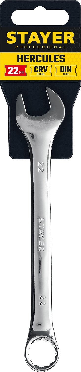 STAYER HERCULES, 22 мм, комбинированный гаечный ключ, Professional (27081-22) — фото 2