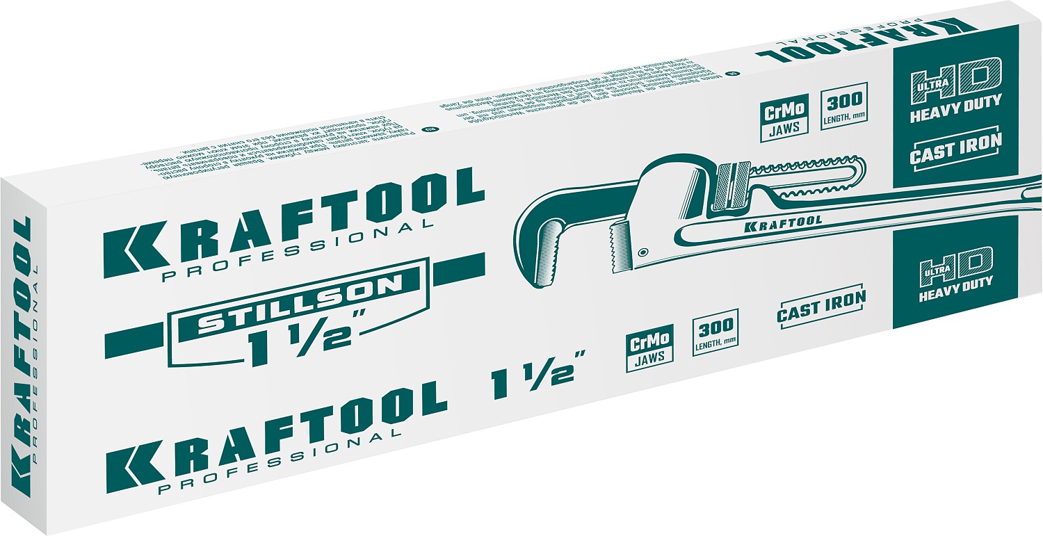 KRAFTOOL STILLSON, 1.5″, 300 мм, трубный разводной ключ (2727-30) — фото 5