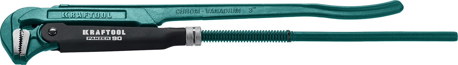 KRAFTOOL PANZER-90, №4, 3″, 670 мм, трубный ключ с прямыми губками (2734-30)