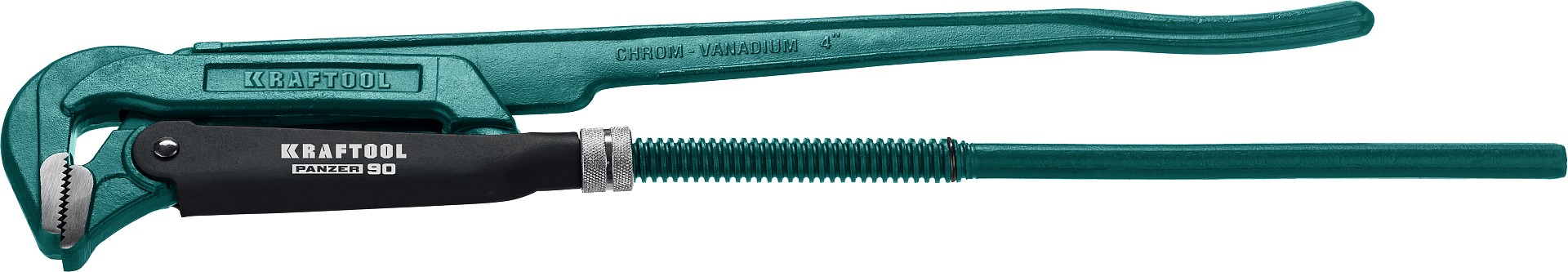 KRAFTOOL PANZER-90, №5, 4″, 745 мм, трубный ключ с прямыми губками (2734-40)