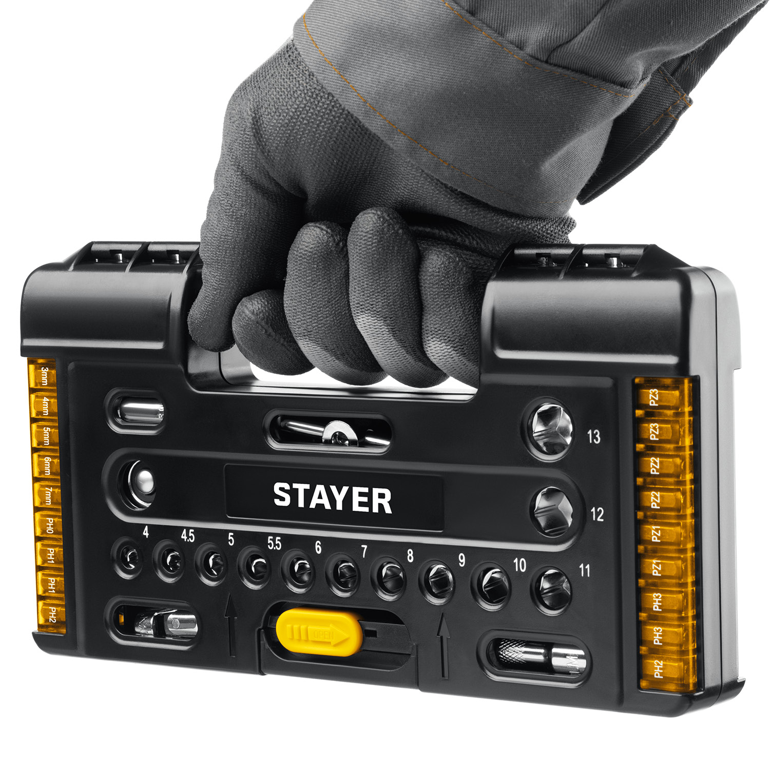 STAYER Auto 57, 57 шт, универсальный набор инструмента (27760-H57) — фото 8