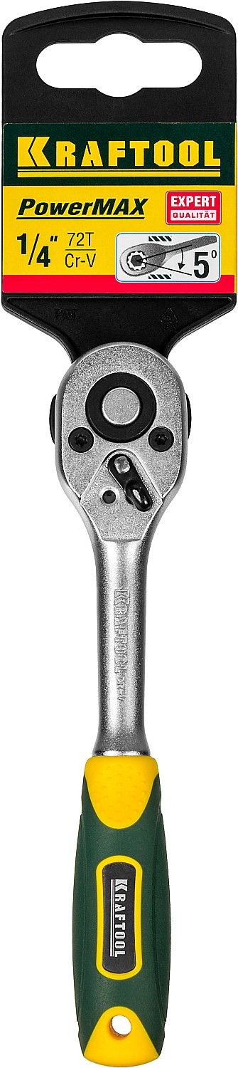 KRAFTOOL 1/4″, 72 зубца, трещотка для торцовых головок (27791-1/4) — фото 5