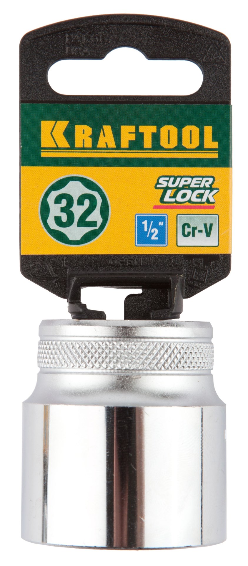 KRAFTOOL SUPER-LOCK, 1/2″, 32 мм, торцовая головка (27801-32) — фото 2