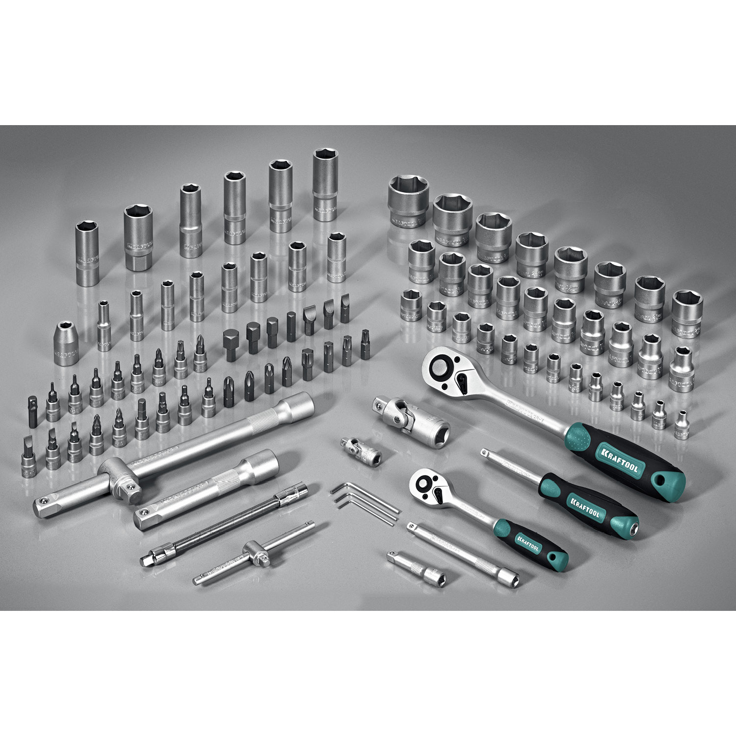 KRAFTOOL X-Drive 94, 94 предм., (1/2″+1/4″), универсальный набор инструмента (27883-H95) — фото 13