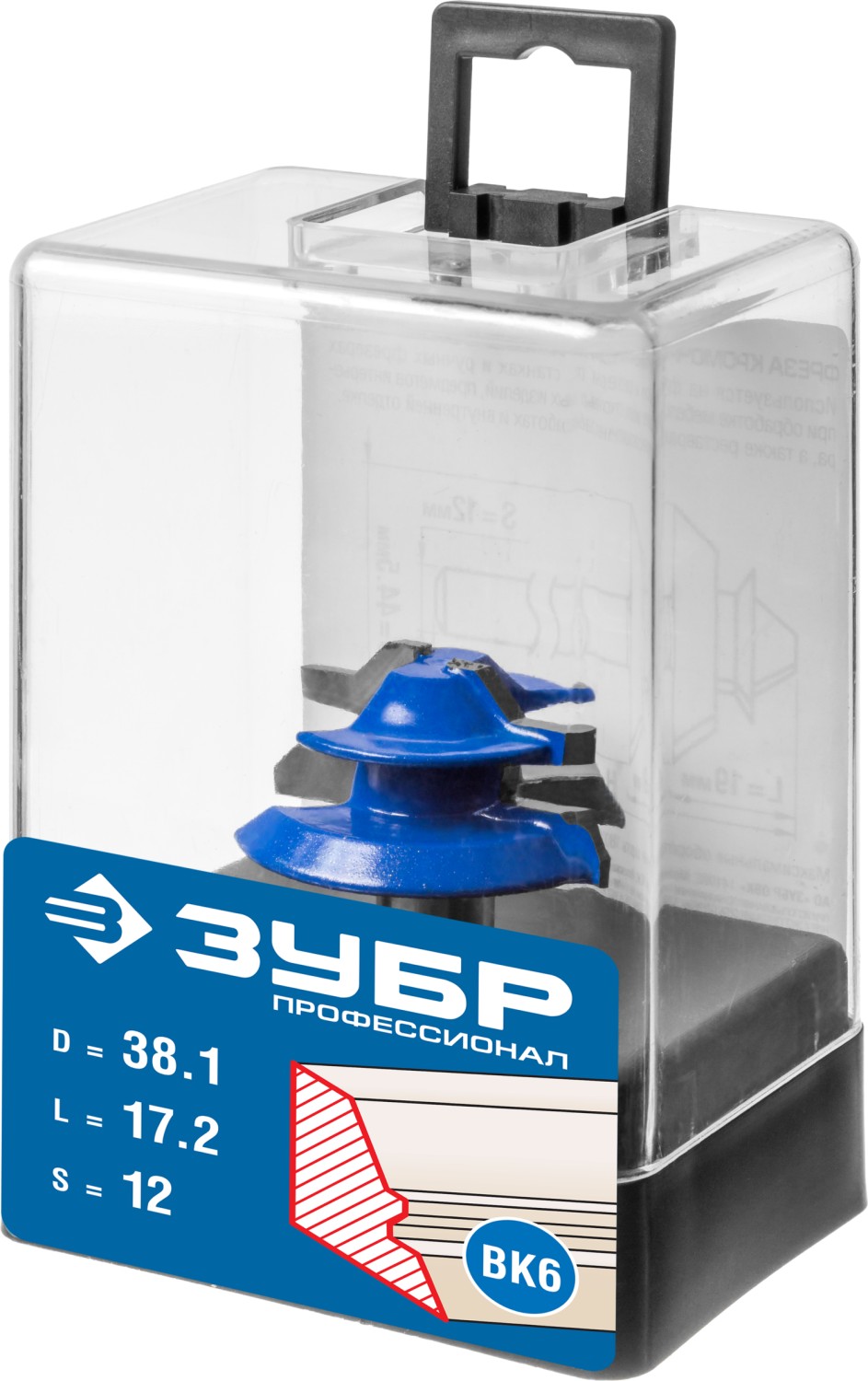 ЗУБР 38.1 x 14 мм, фреза кромочная для углового сращивания, Профессионал (28724-38.1) — фото 4
