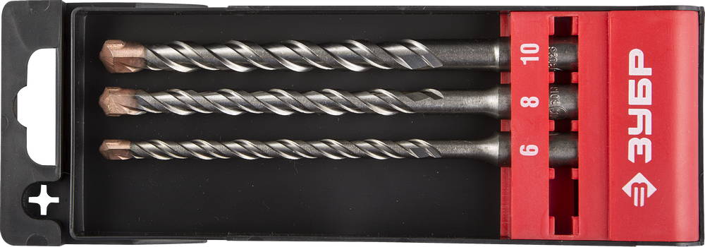 ЗУБР 3 шт: 6/8/10х160 мм, набор SDS-plus буров, Профессионал (29314-H3-2)