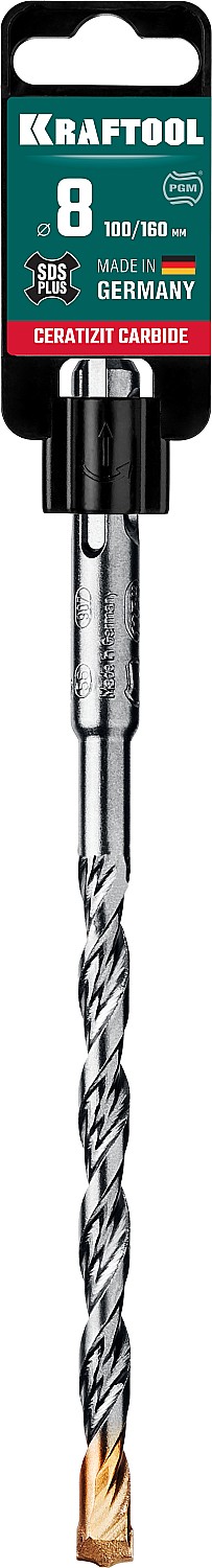 KRAFTOOL Ceratizit Carbide, 8 х 160 мм, SDS-plus бур (29320-160-08) — фото 4