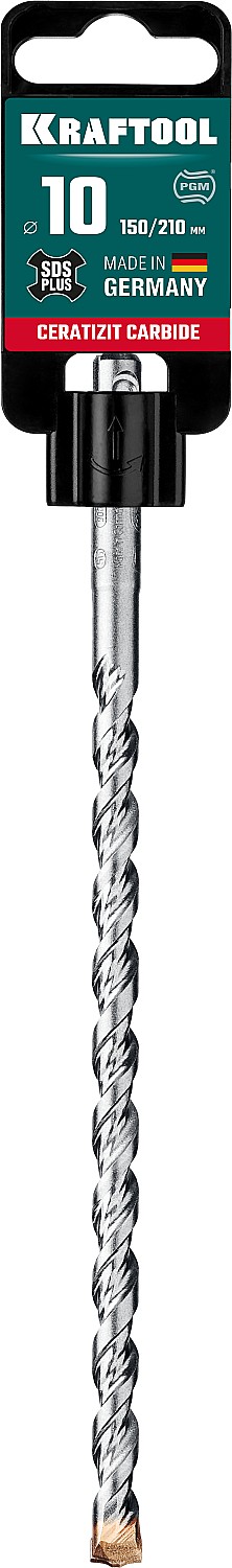 KRAFTOOL Ceratizit Carbide, 10 х 210 мм, SDS-plus бур (29320-210-10) — фото 4