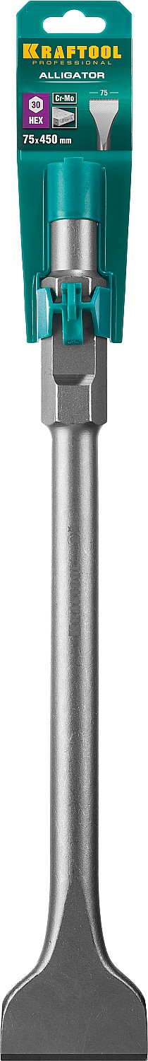 KRAFTOOL ALLIGATOR, 75 х 450 мм, HEX 30, лопаточное зубило (29345-75-450) — фото 4