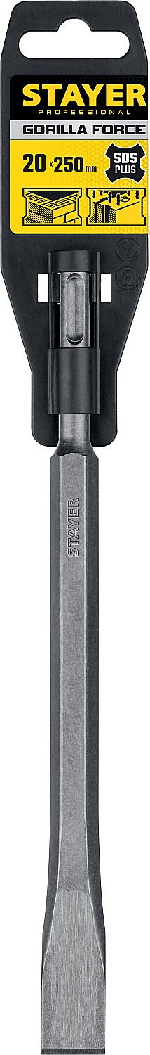 STAYER Gorilla Force, 20 х 250 мм, SDS-Plus, плоское зубило, Professional (29352-20-250) — фото 3