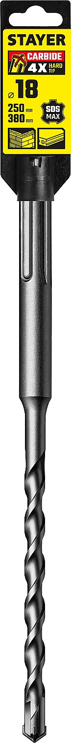 STAYER Hercules-4Х, 18 x 250/380 мм, SDS-max бур, Professional (29370-250-18) — фото 4