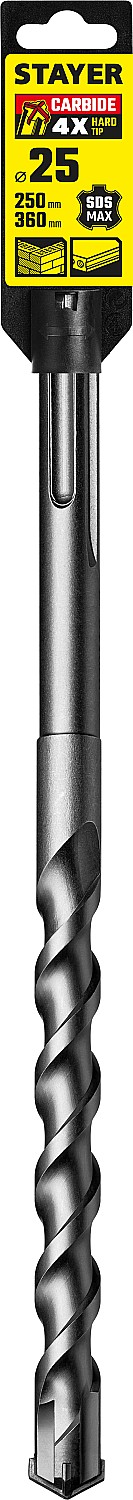 STAYER Hercules-4Х, 25 x 250/360 мм, SDS-max бур, Professional (29370-250-25) — фото 4