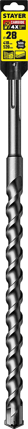 STAYER Hercules-4Х, 28 x 410/520 мм, SDS-max бур, Professional (29370-410-28) — фото 4